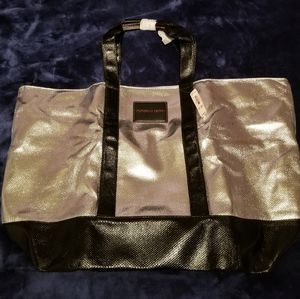 NWT Victoria's Secret Large Silver Tote